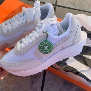 Nike x Sacai waffle low white/white. Sz: 9 US Men